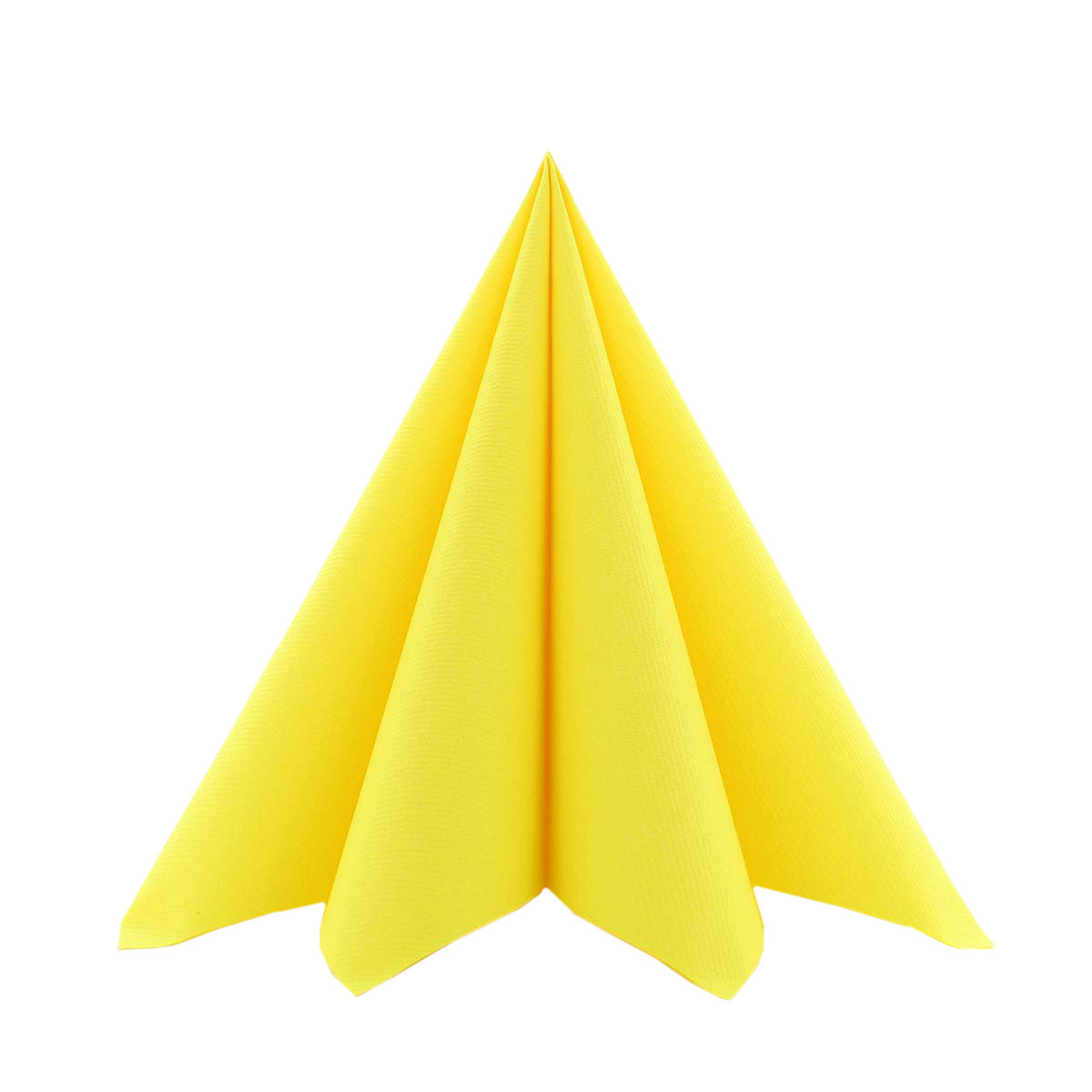 Serwetki flizelinowe gładkie AIRLAID "Basic, żółte / 40x40