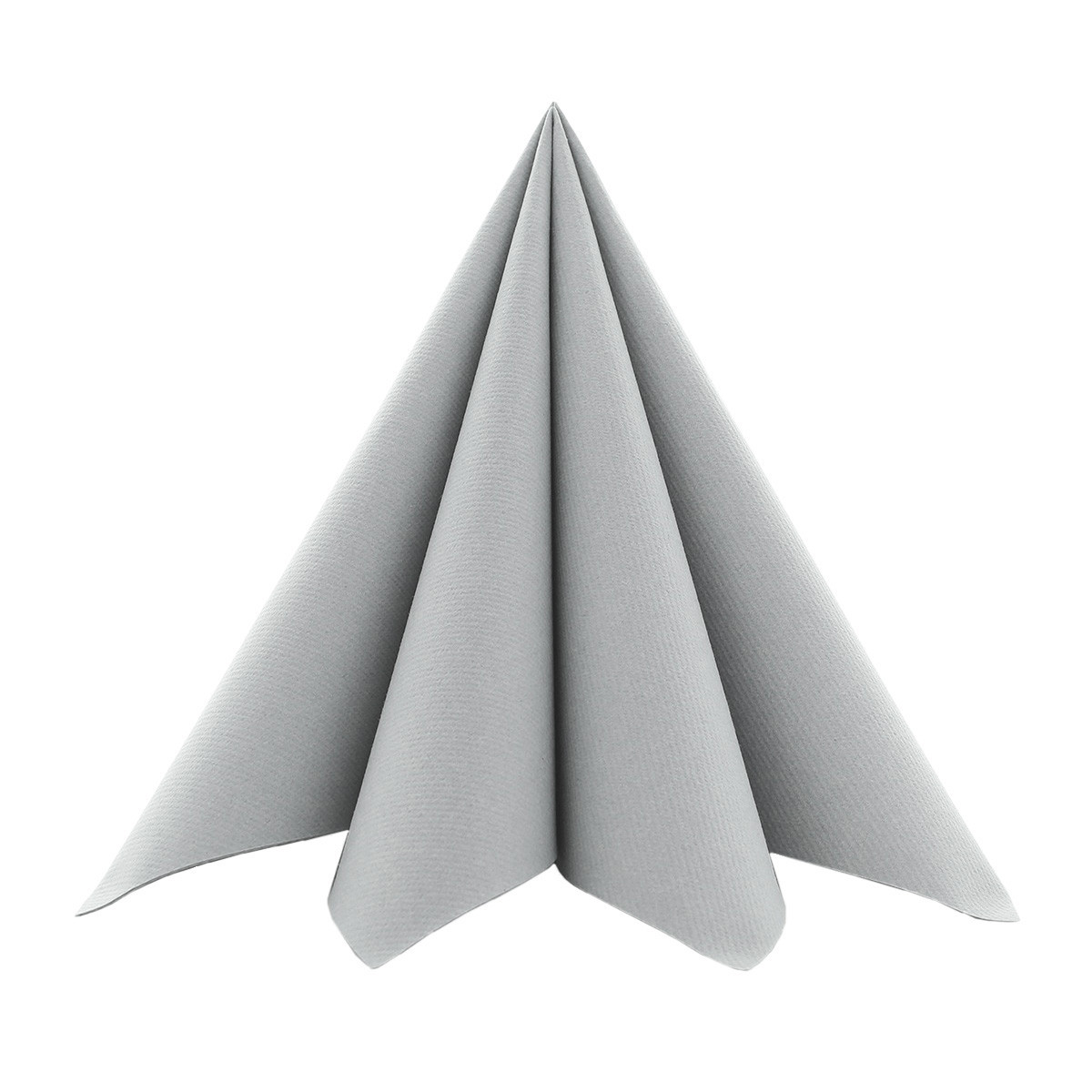 Serwetki flizelinowe gładkie AIRLAID Basic, szary / 40x40cm