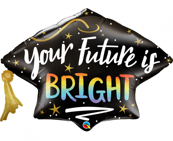 Balon foliowy 41"biret "Your Future is Bright"