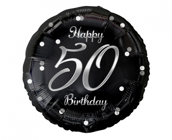 Balon foliowy "Happy 50 Birthday"/ 36 cm