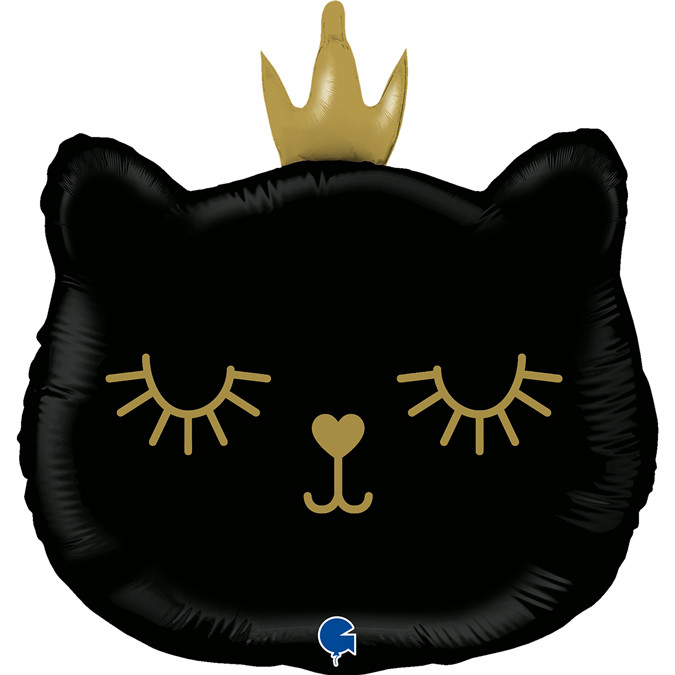 Balon foliowy Cat Princess Black / 66 cm