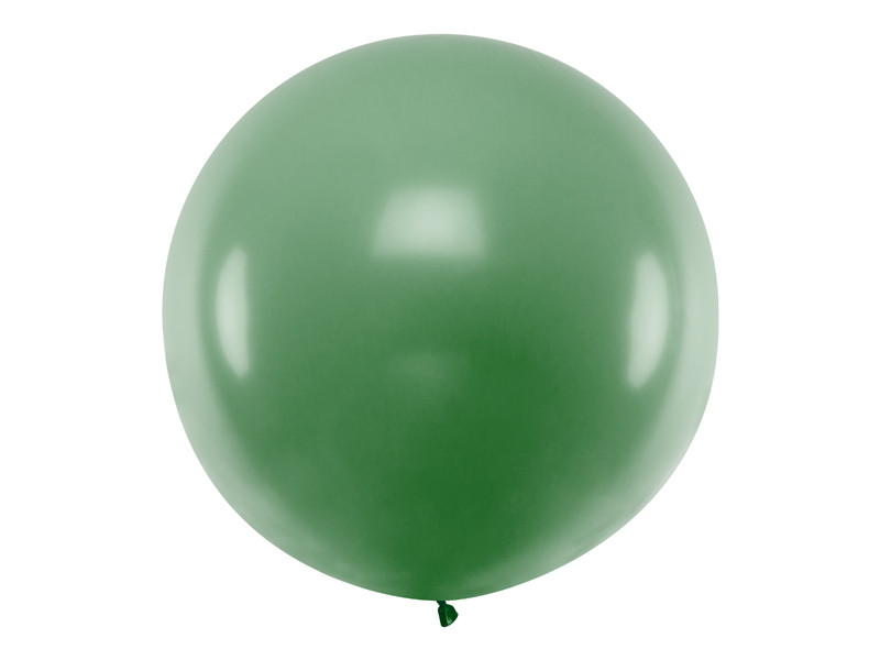 Balon lateksowy OLBO Pastel Dark Green / średnica 1 m