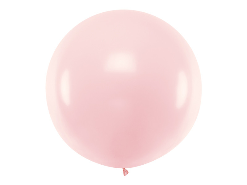 Balon lateksowy OLBO Pastel Pale Pink / średnica 1 m