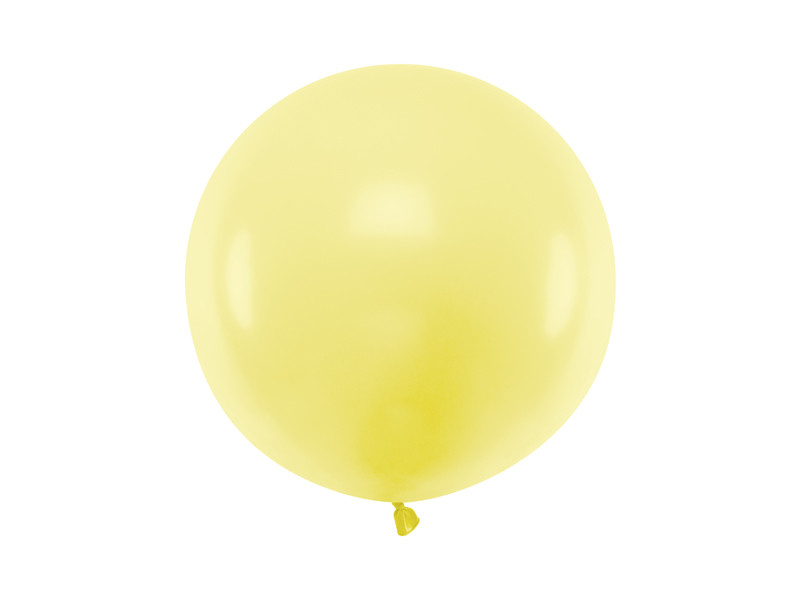 Balon OLBO Pastel Light Yellow / 60 cm