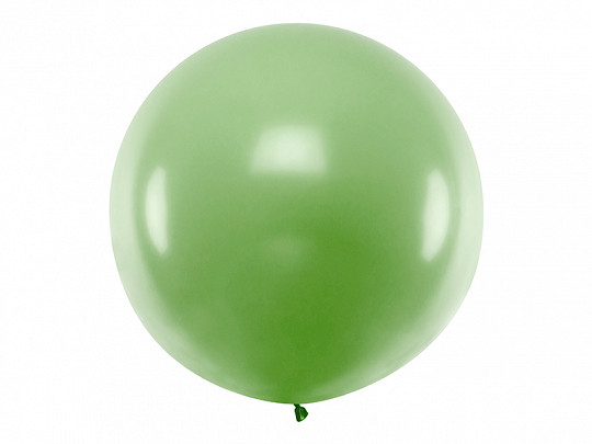 Balon lateksowy OLBO Pastel Green / średnica 1 m