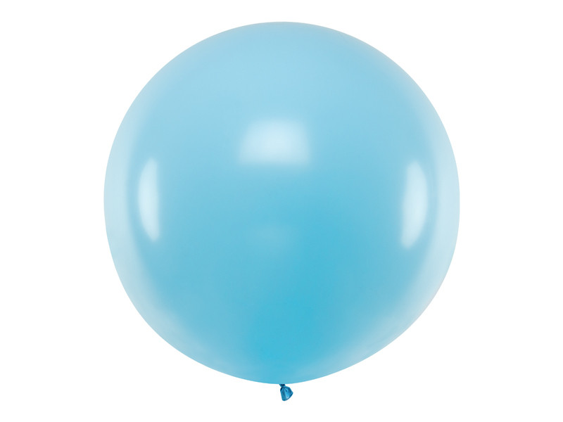 Balon lateksowy OLBO Pastel Light Blue / średnica 1 m