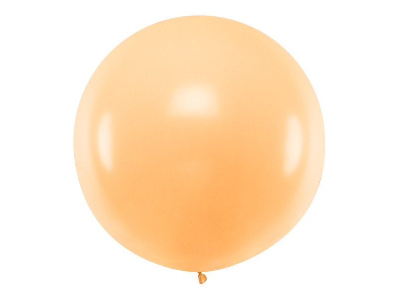 Balon lateksowy OLBO Pastel Light Peach / średnica 1 m