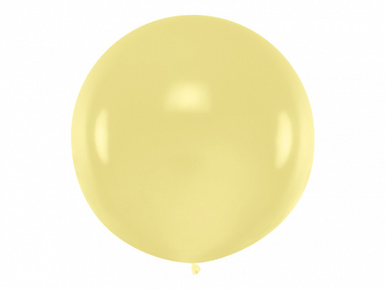 Balon lateksowy OLBO Pastel Cream / średnica 1 m