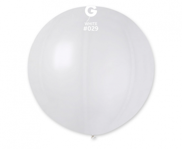 Balon GM220, kula metalik 0.65m - biała