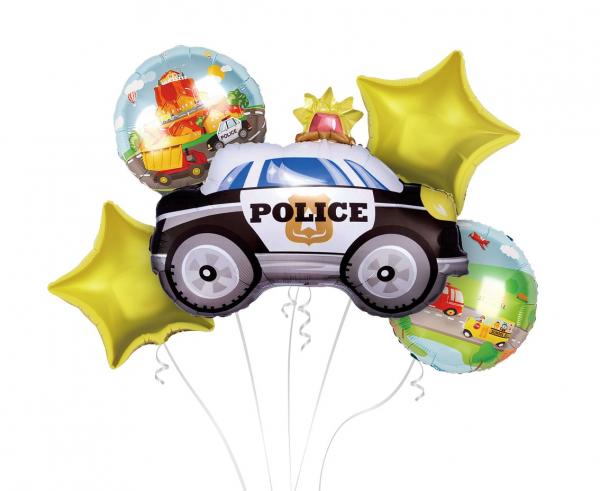Balony foliowe - zestaw Policja