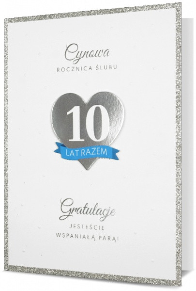Kartka z okazji "10 Rocznicy Ślubu" / HM200-2525