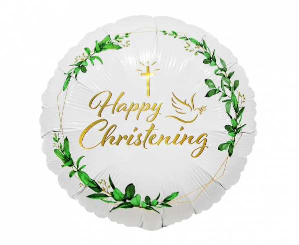 Balon foliowy 18" "Happy Christening" / FG-OCKG