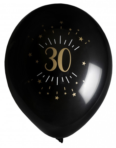 Czarne balony na 30 urodziny / 23 cm
