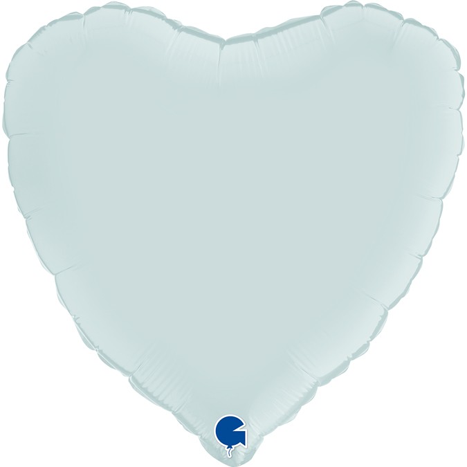 Balon Grabo 18" Serce Satin Pastel Blue / 46 cm