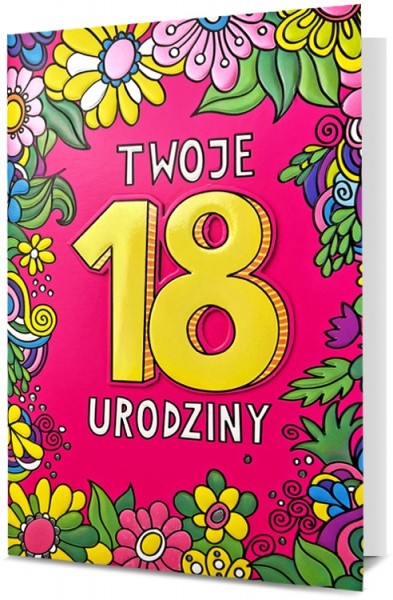 Kartka "Twoje 18 urodziny"