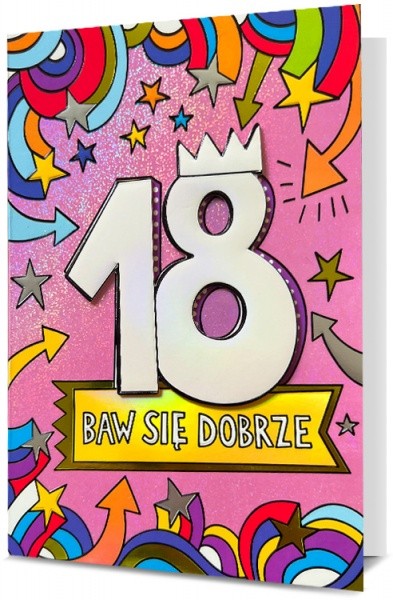 Kartka "Twoje 18 urodziny"