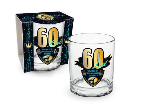 Szklanka do whiskey na 60 urodziny