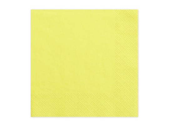 Serwetki bibułowe żółte 33x33 cm / SP33-1-074