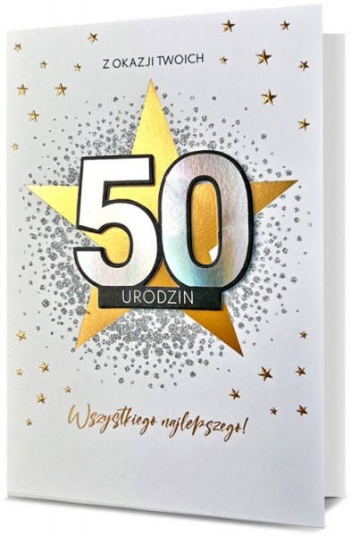 Kartka urodzinowa "50 urodziny"