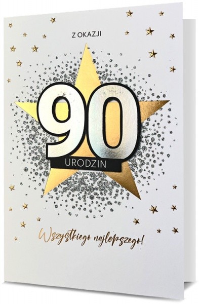Kartka urodzinowa "90 urodziny"