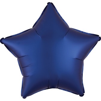 Balon foliowy Silk Lustre Navy Blue - Gwiazda granatowa / 48 cm