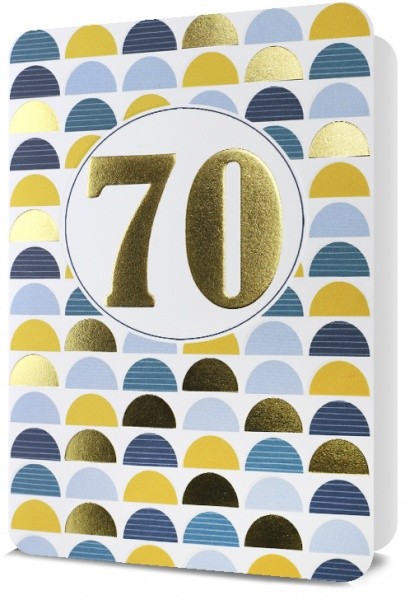 Kartka z życzeniami na 70 urodziny