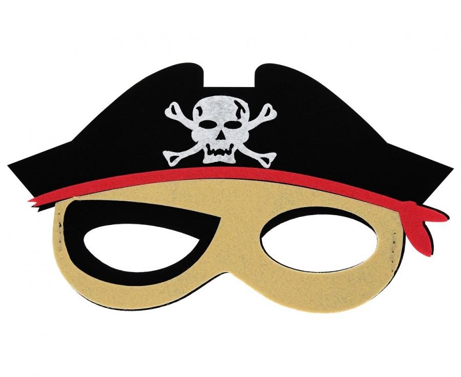 Maska filcowa Pirat