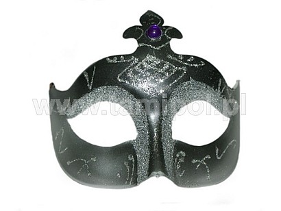 Czarna maska karnawałowa
