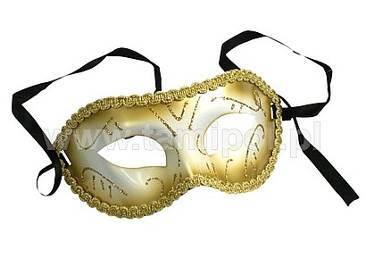 Złota maska karnawałowa