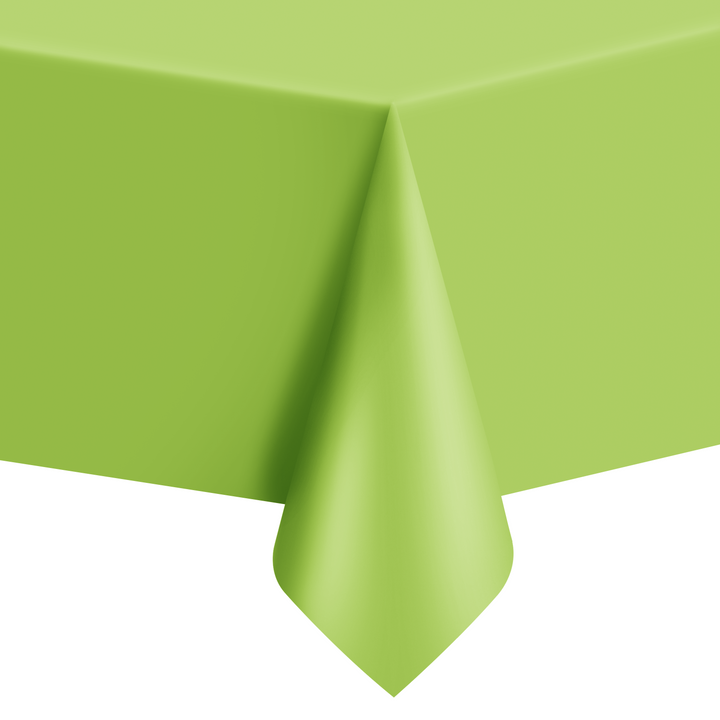 Obrus plastikowy jasno zielony / 137x274 cm