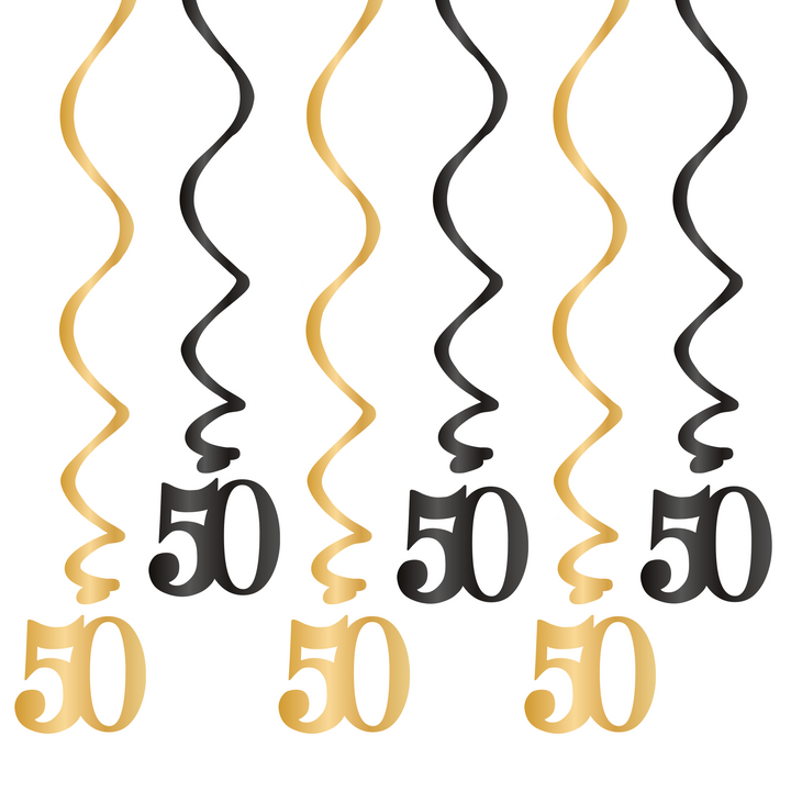 Dekoracja na 50 urodziny - świderki