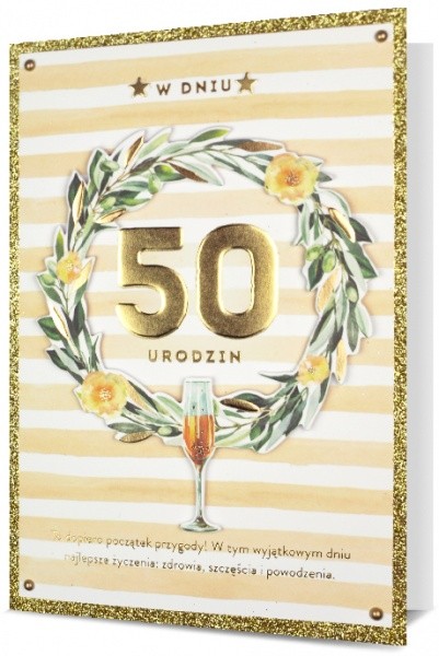 Kartka urodzinowa na 50 Urodziny / HM200-2296