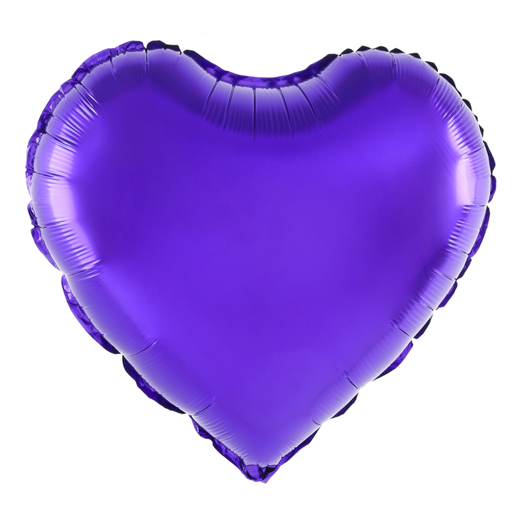 Balon foliowy 18" Serce fioletowe / 45 cm