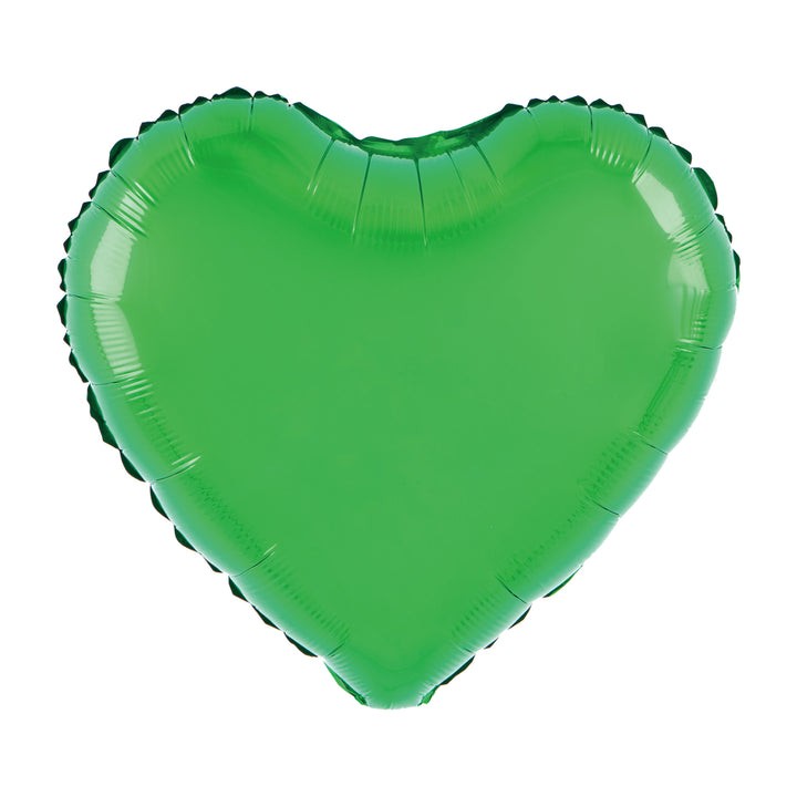 Balon foliowy 18" Serce zielone / 45 cm