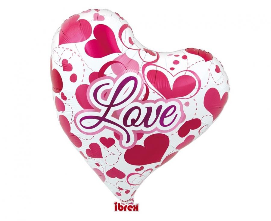 Balon Ibrex Hel, serce Sweet 14" "Love"
