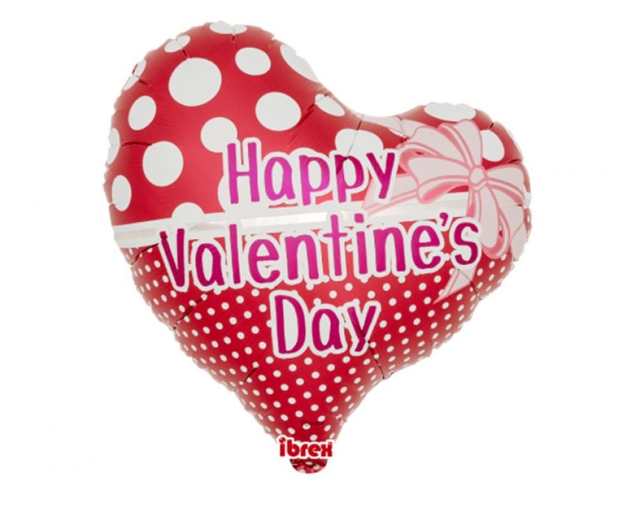 Balon Ibrex Hel Serce Jelly 14" "Happy Valentine Day