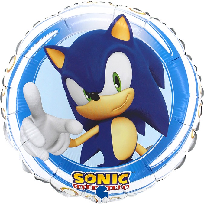 Balon foliowy Sonic / 46 cm