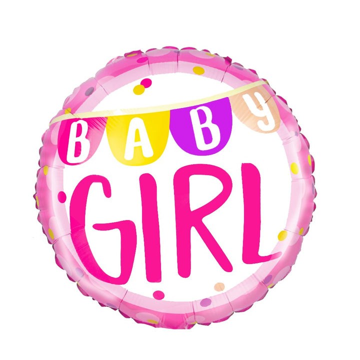 Balon foliowy "Baby Girl" / 45 cm