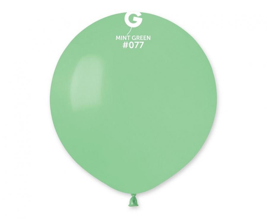 Balony lateksowe 19" Macaron zielony miętowy / 48 cm