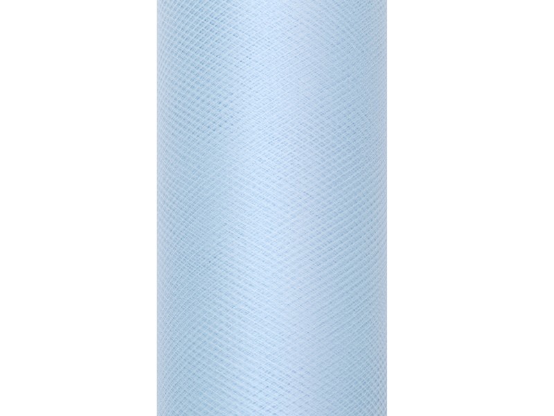 Tiul gładki błękitny / 0,15x9m