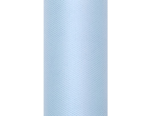 Tiul gładki błękitny / 0,3x9m