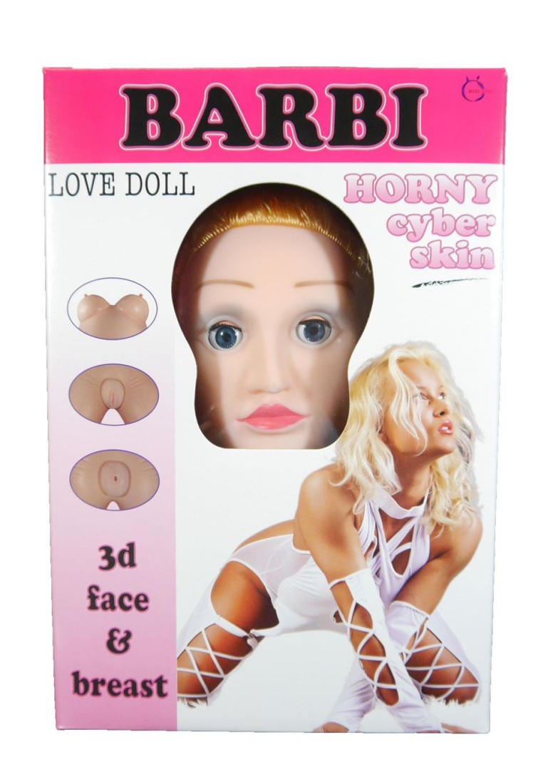 Naturalnych rozmiarów 3D Lalka Barbie (z 2 otworkami i wibratorem)