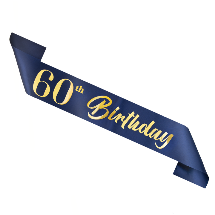 Szarfa urodzinowa "60th Birthday"