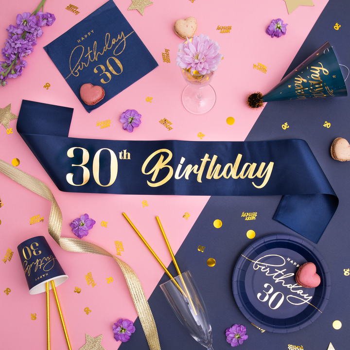Szarfa urodzinowa "30th Birthday"