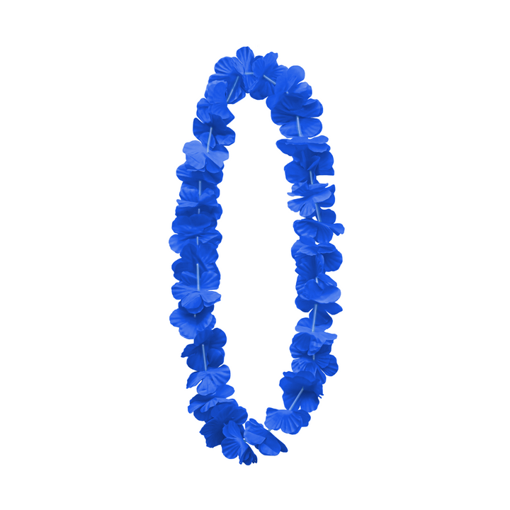 Niebieski naszyjnik hawajski / 100 cm