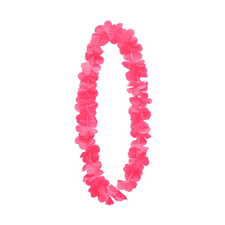 Różowy naszyjnik hawajski / 100 cm