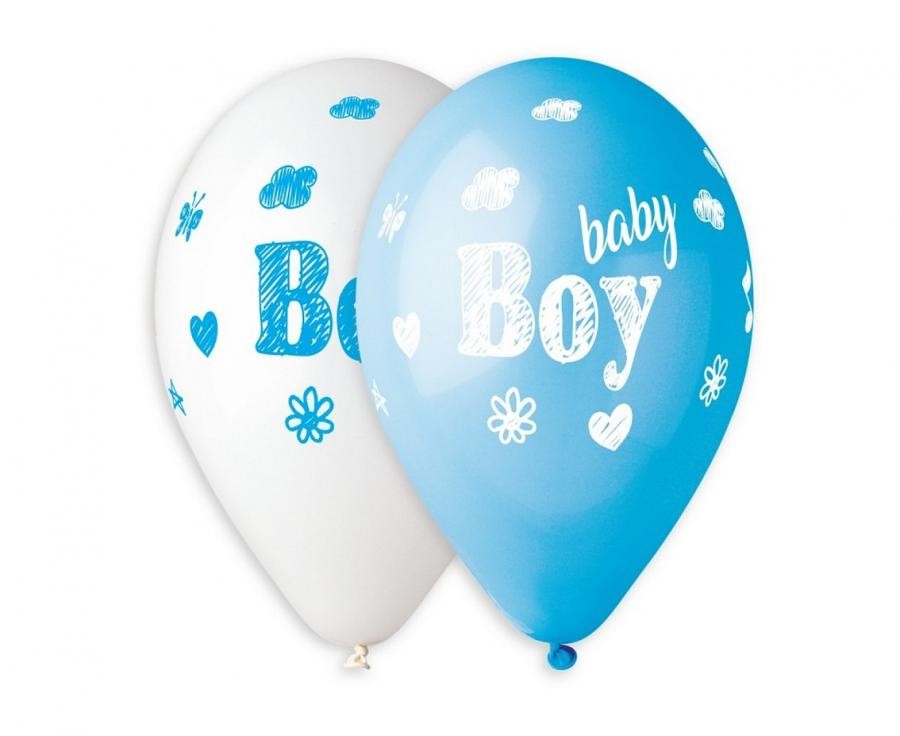 Balony lateksowe 13" różowe "Baby Boy"