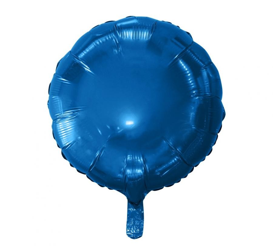 Balon foliowy "Okrągły" granatowy / 36 cm