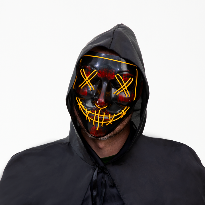 Maska Halloween LED / mix kolorów
