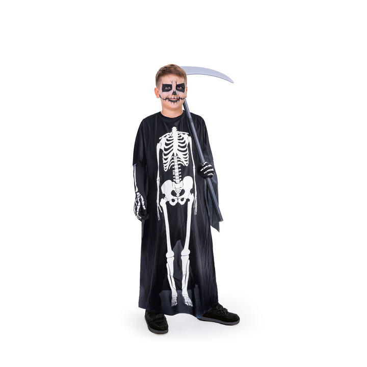 Poncho na Halloween "Szkieletor" / 80 cm